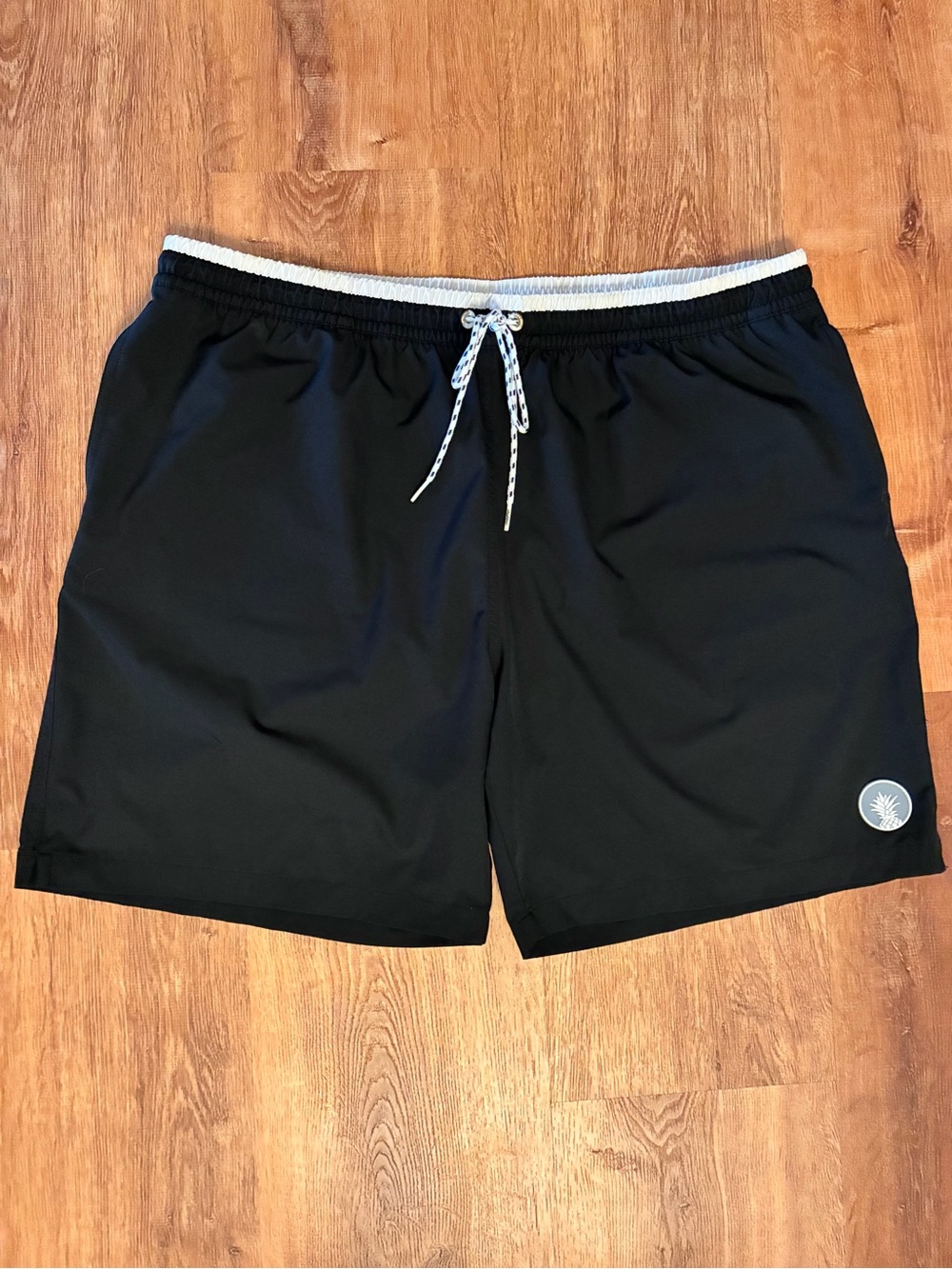Chubbies The Capes Black White Trim Pink Brief Liner Pockets Drawstring Sz XXL